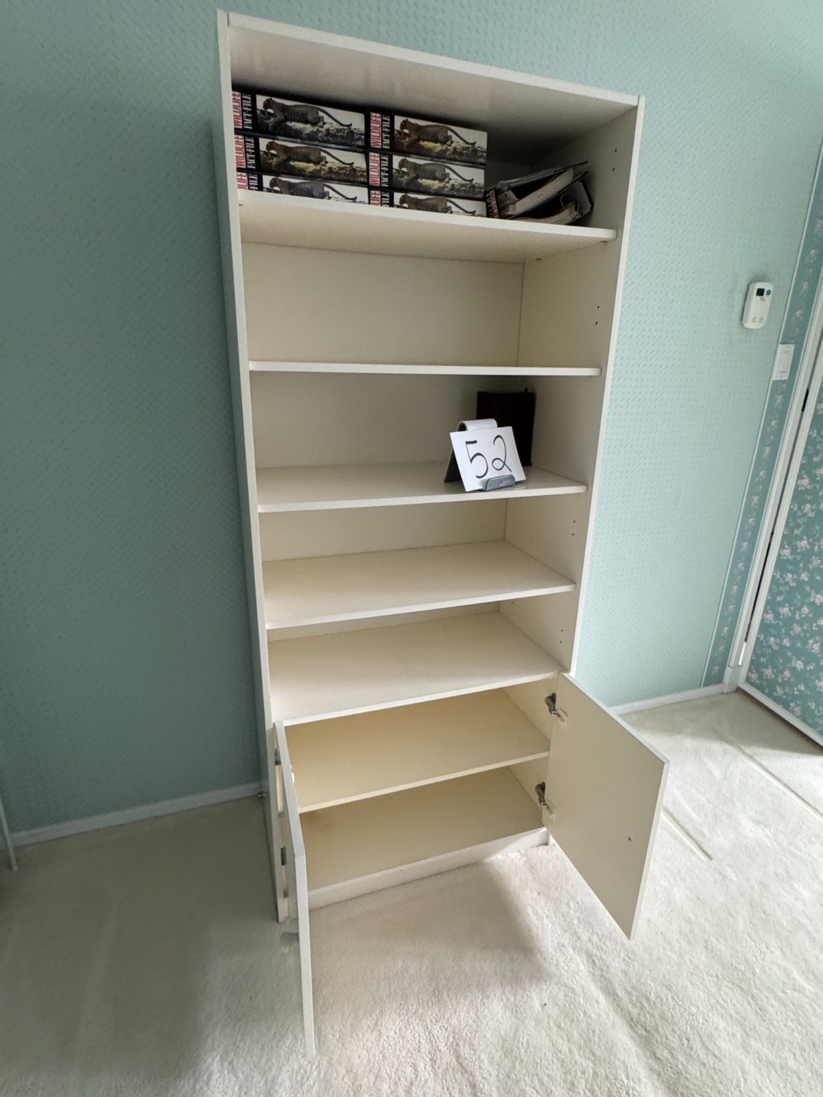 Tall Bookshelf with Cabinets thumbnail 2