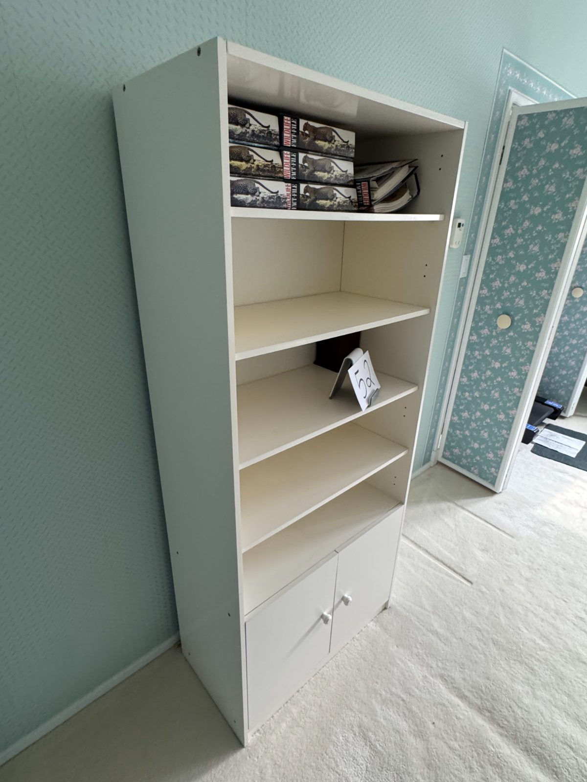 Tall Bookshelf with Cabinets thumbnail 4
