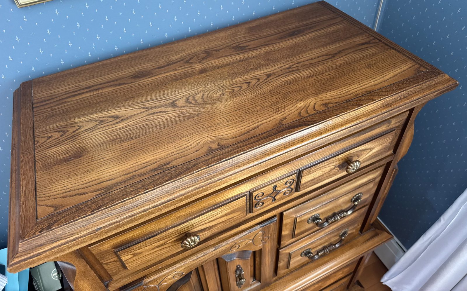Ornate Tallboy Dresser thumbnail 4