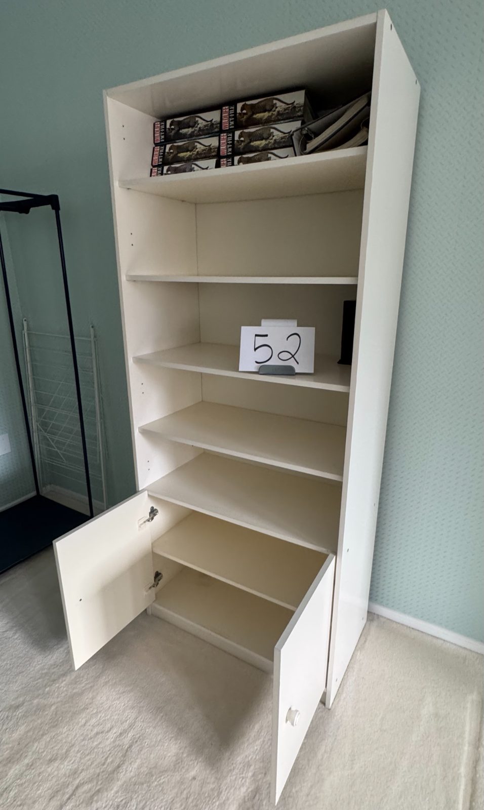 Tall Bookshelf with Cabinets thumbnail 3