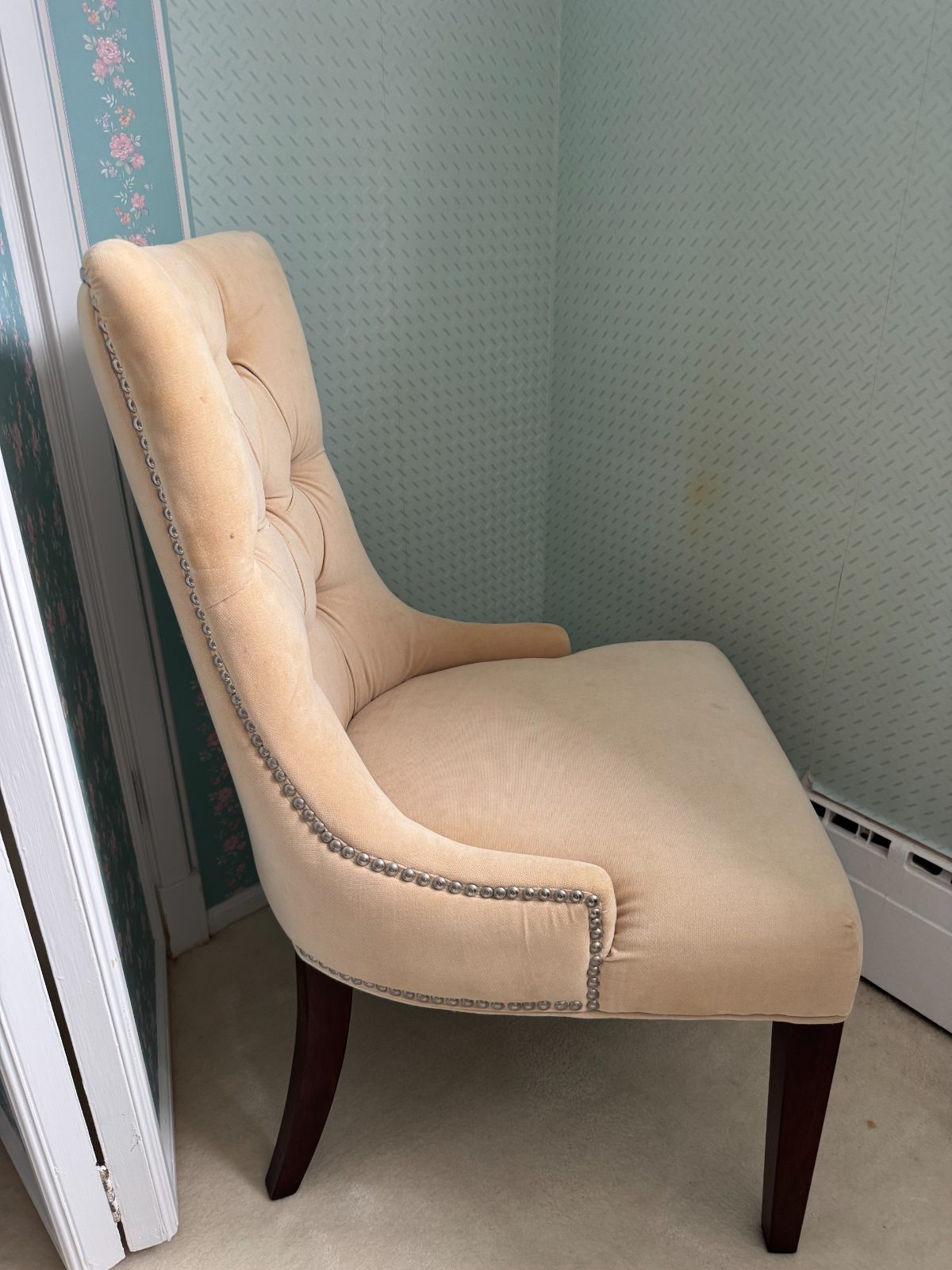 Fabric Chair with Rivets thumbnail 2