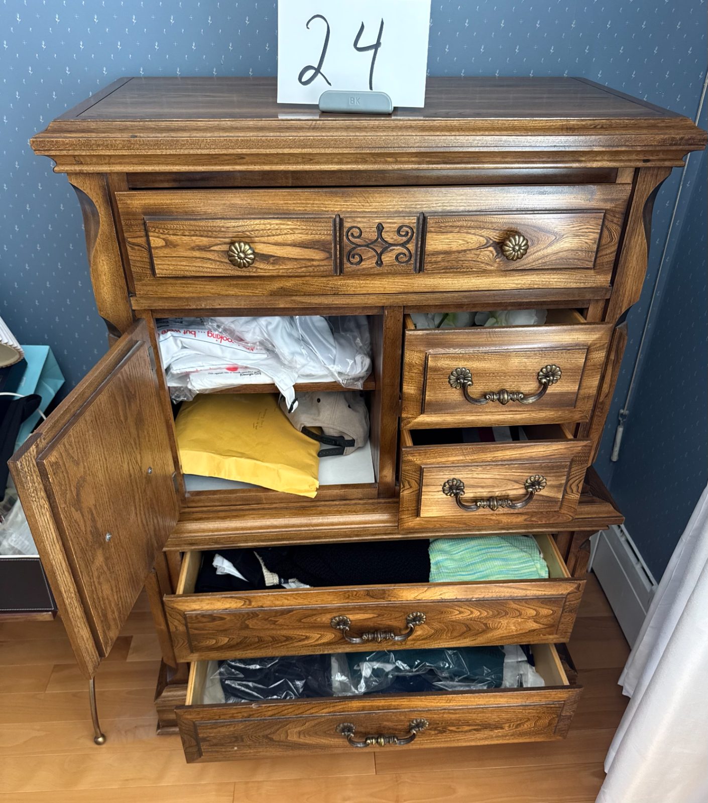Ornate Tallboy Dresser thumbnail 2