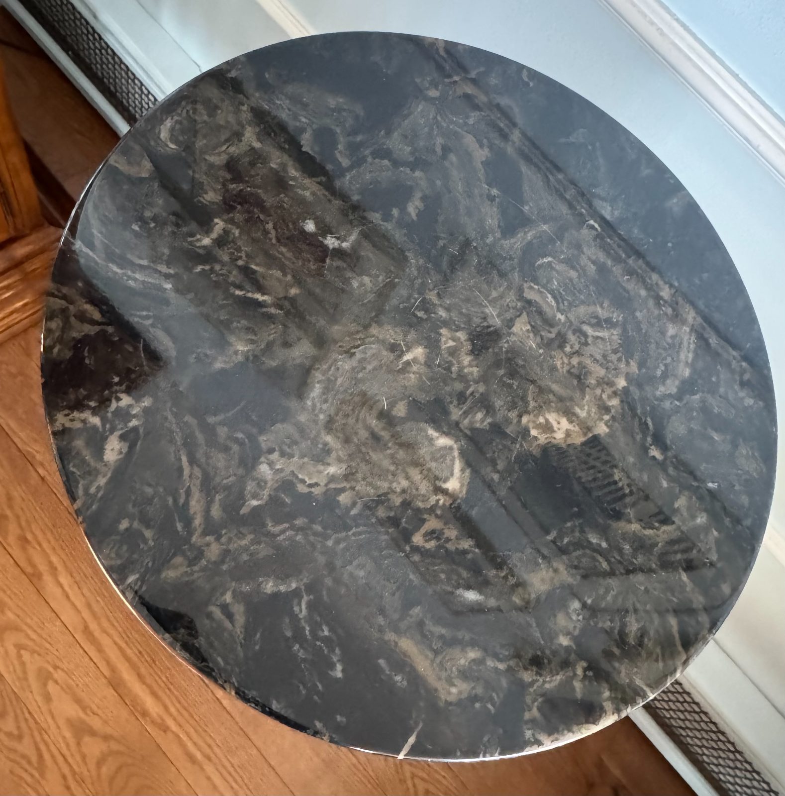 Brass Marble Pedestal thumbnail 2